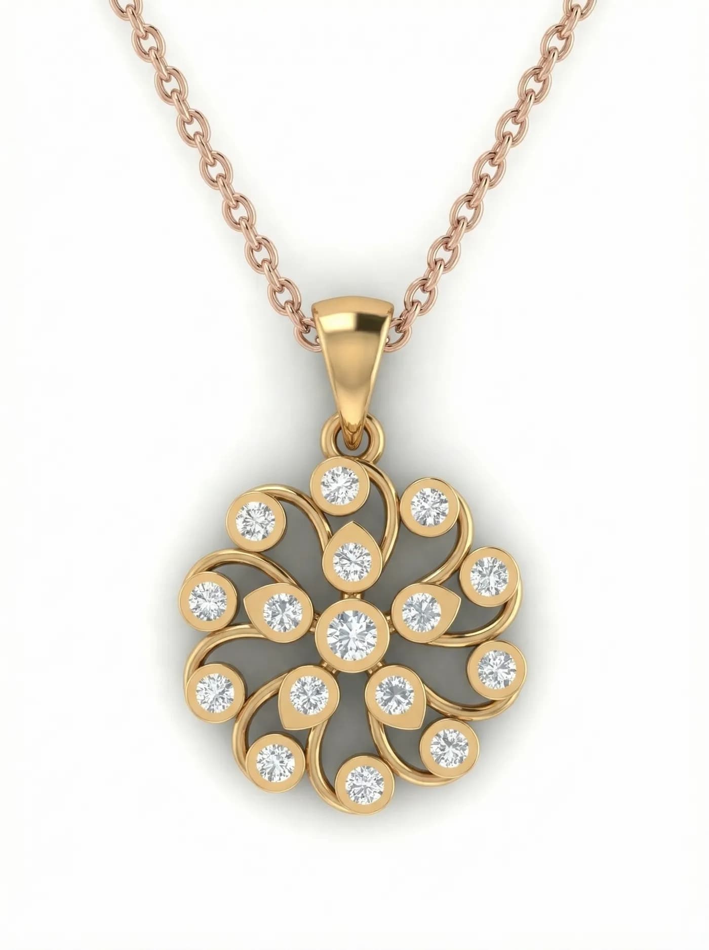 Collier avec pierre principale