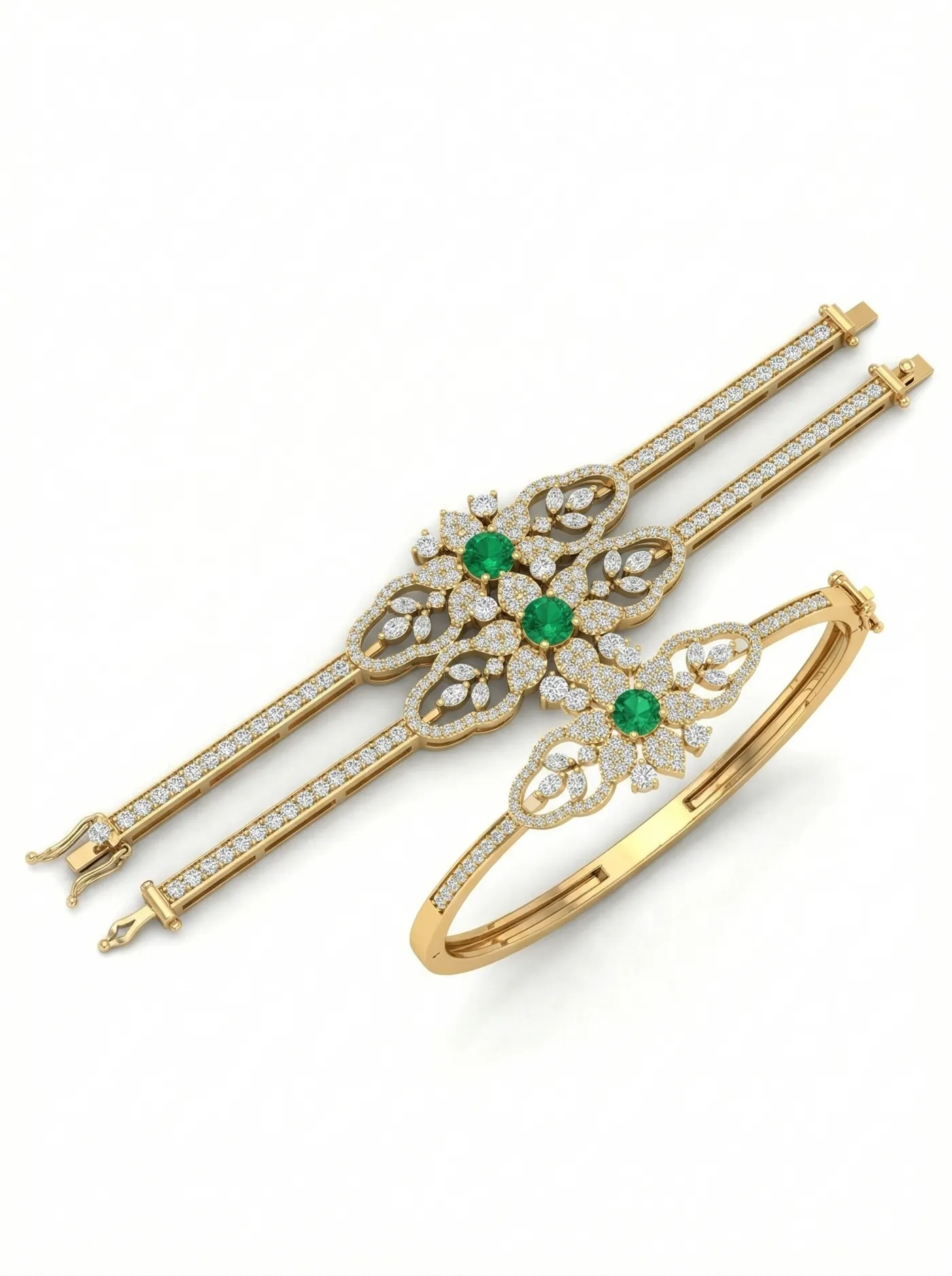 Bracelet moderne en or jaune