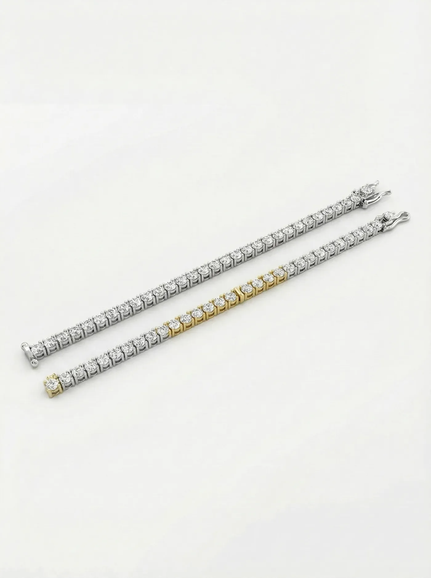 bracelet or blanc et jaune