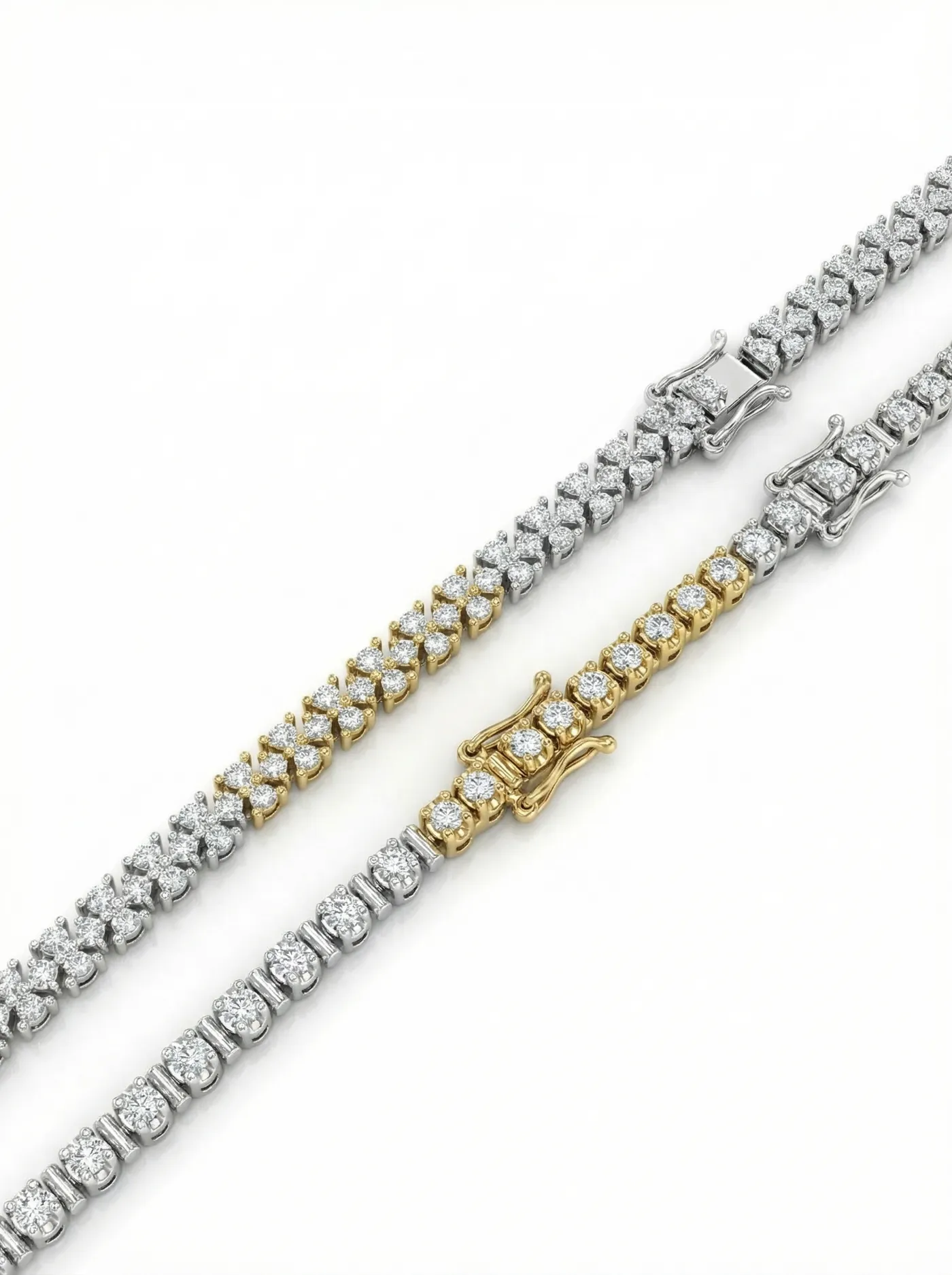 Bracelet or blanc