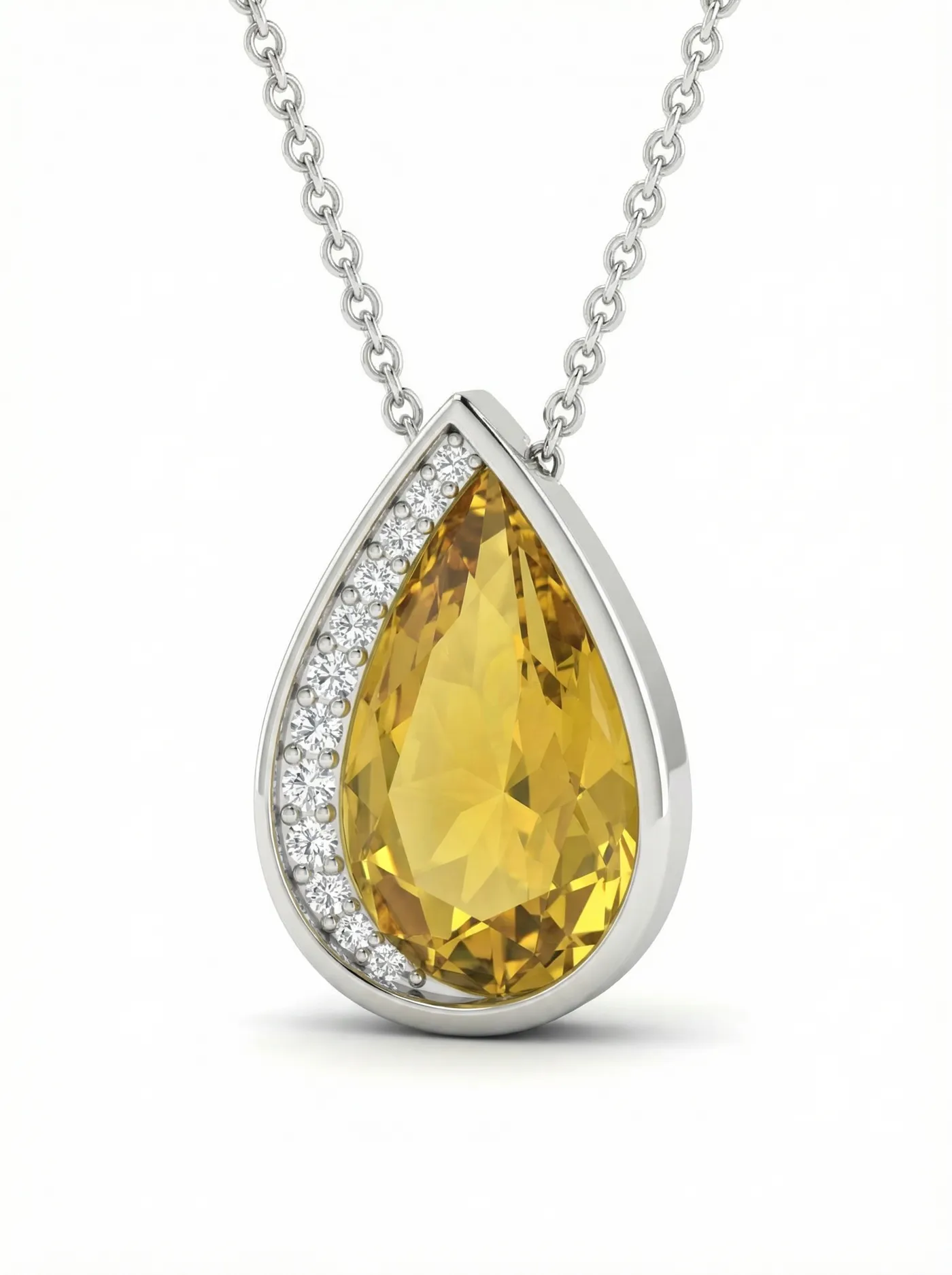 Pendentif en or avec diamant