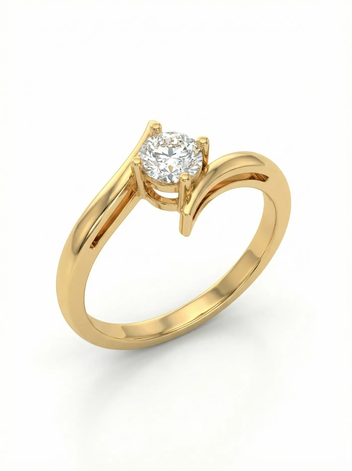 Bague en or avec diamant