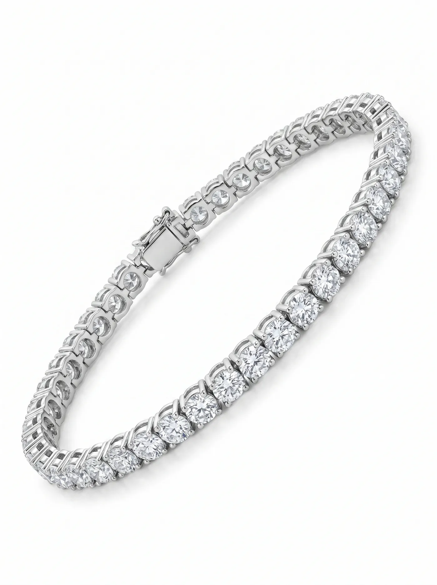 bracelet en métal d'or blanc