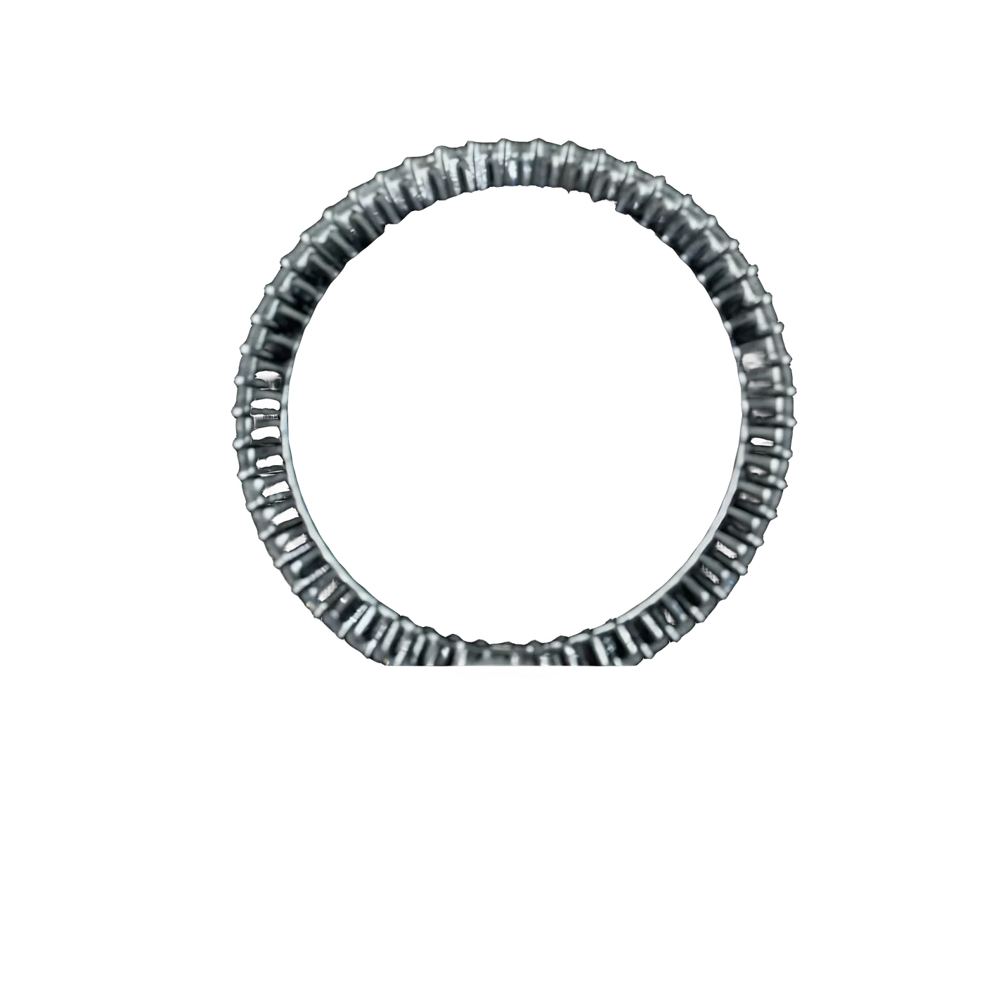 Bague entièrement pavée de diamants ronde (D88)