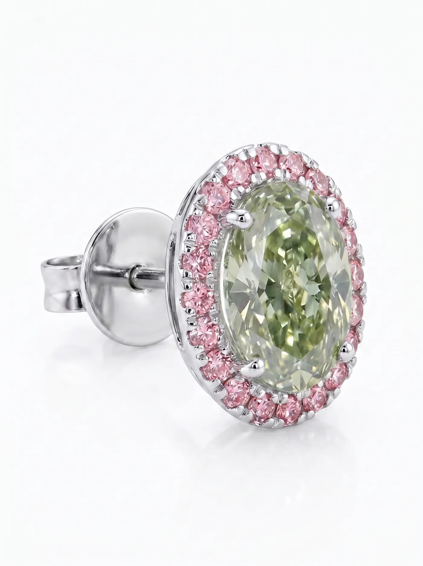 Boucles d'oreilles en diamant vert (CV109-29)