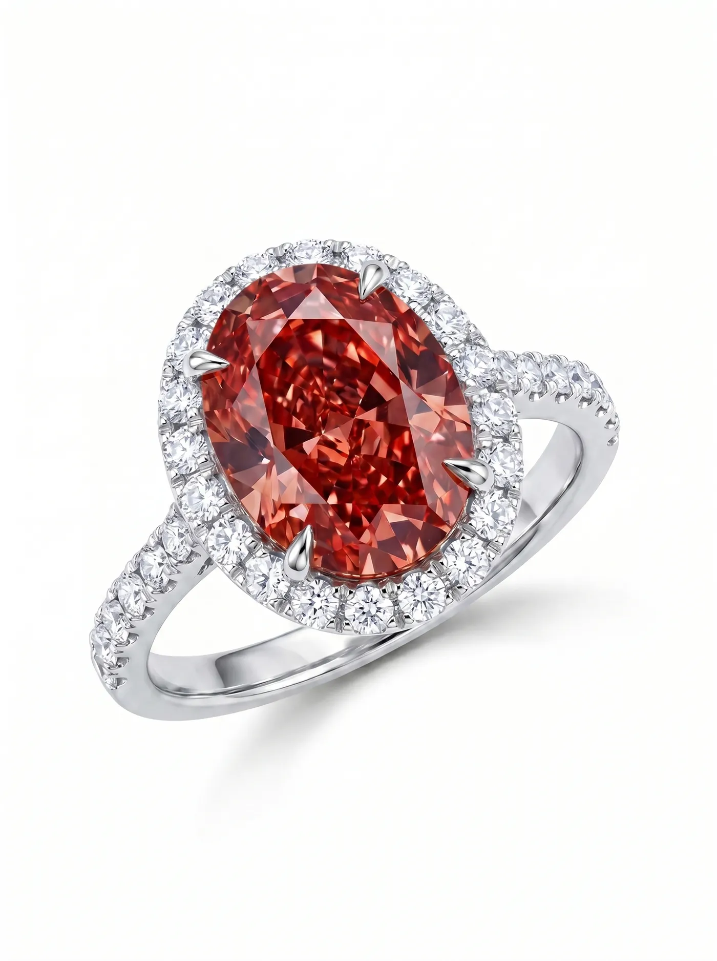 Bague avec pierre ovale