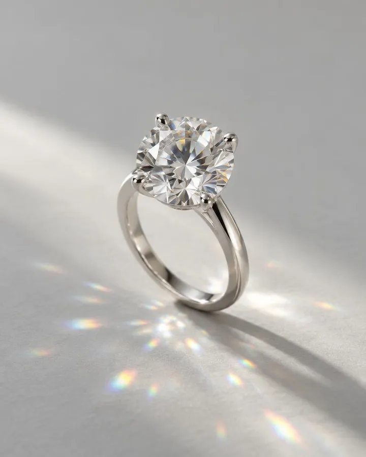 Illustration : un diamant dans la lumière