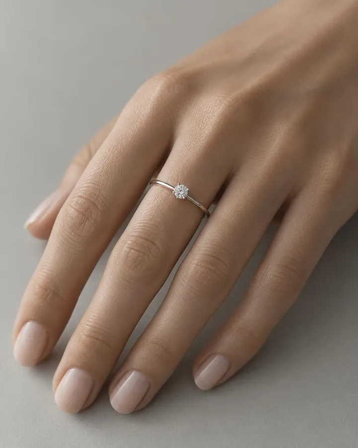 Illustration : une bague portée à la main